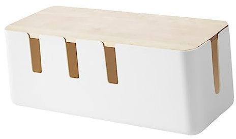 TINEASUR Kabel-Management-Box Mit Patchboard-Box Kabel-Organizer-Box Kabelmanager Power-ladebox Und Steckdosen-Organizer Für Sichere Aufbewahrung Und Organisation Von Kabeln Und Steckdosenl