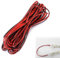 Cavo Fili di Rame Stagnato,Cavo Resistente alle Alte Temperature,Cavo Elettrico Filo Elettrici Nero e Rosso,Filo di Prolunga a Striscia LED Durevole,2 Conduttori Cavo di Prolunga Filo Flessibile