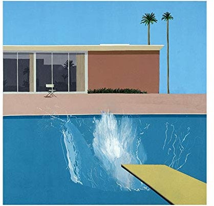 Wandkunst David Hockney Bigger Splash Poster und Drucke, Leinwandgemälde, Heimdekoration, Bild für Wohnzimmer-Dekor, 70 x 70 cm, rahmenlos