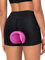 BERGRISAR Fahrradunterhose Radunterhose für Damen Gepolstert Fahrradhose Radlerhose mit 4D Sitzpolster Atmungsaktive Stoßfeste Schwarz XL