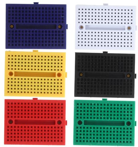 Mobestech Solderless Breadboard Kit 6 Small Breadboards for Science Experiments Lab Use