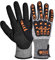 SAFEYEAR Level 5 Cut Resistant Gloves, Nitrile Sand Coated with TPR Impact Protection, Orange Anti-Slip & Anti-Vibration Safety Work Gloves with Touchscreen,XL - for Construction, Heavy-Duty Tasks