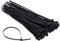 Black Cable Ties 300mm x 4.8mm (100 Pack) – Extra Long & Strong Nylon Zip Ties, Heavy Duty Self-Locking Tie Wraps, UV Resistant for Cable Management, Garden, Home, Office, DIY & Electrical Use