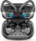Wireless Earbuds, 2025 Bluetooth 5.4 Headphones Sports, Deep Bass Stereo in Ear Headphone for Running, 50H Wireless Earphones with Mic CVC 8.0 Cancelling Mic Earphones, 1.5 H USB-C Fast Charge, Black