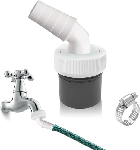 Geschirrspüler und Waschmaschine Abfluss Adapter mit Abgang für Rohr Ø40 mm und Eingang Ø19-23mm,Ablaufschlauch Hitzebeständig,Ablaufschlauch Adapter,Waschmaschine Geschirrspüler Anschluss Ablauf