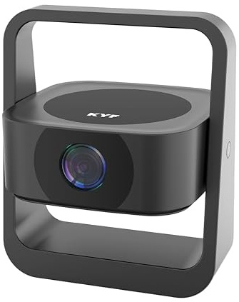 KYF Vidéoprojecteur Pliable Android 13, 4K, 300 ANSI Lumens, Projection 20-150 Pouces, Wi-FI Double Bande, Bluetooth 5.2,