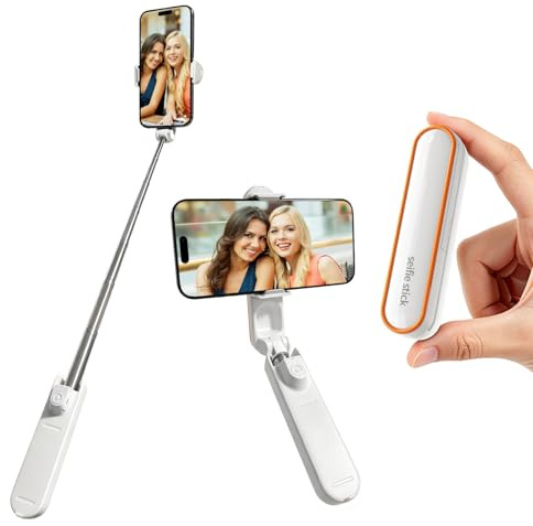 Handy Selfie Stick für Samsung, Tragbarer Selfie-Stick im Taschenformat,Selfie-Stangen für iPhone, Handy Selfie Stick, Handystick, Tragbar und Geeignet für Reisen und Outdoor-Fotografie
