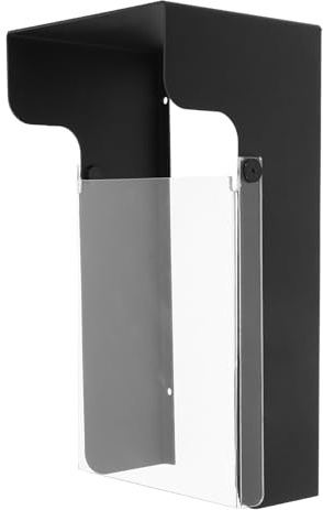 ELAYARD Placa de Cubierta para Timbre de Exterior Negro con Ventana Transparente de Alta Definición, Protege de Lluvia, Sol, Viento y Polvo, Adecuado para Videoporteros y Timbres