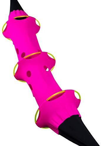 PSYWORK 2,50m Schwarzlicht Deko Objekt PSY Tentakel | Pink Poison | Ø 40cm | UV-aktiv Partydekoration Hängedekoration