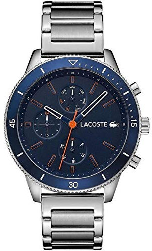 Lacoste Herren Multi Zifferblatt Quarz Uhr mit Edelstahlarmband 2010995