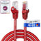 HB-DIGITAL 5x 0,5m LAN Kabel RJ45 Patchkabel mit CAT 7 Rohkabel S/FTP - GHMT zertifiziert - 10 Gigabit Ethernet Netzwerkkabel Kupfer Profi PiMF für Patchpanel Switch PC Router - Rot