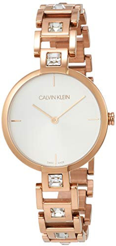 Calvin Klein Orologio Analogico al Quarzo Donna con Cinturino in Acciaio Inox K9G23VZ6