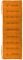 Brandsseller Bankkissen 120x40x4 cm Sitzkissen Polster Bankauflage mit Haltebändern Sitzpolster für Indoor Outdoor gesteppt - Orange