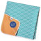 rutschfeste Spritzmatte von TotsAhoy!® Große Unterlage Bodenschutz für Hochstuhl (Aqua Chevron) Splat/Splash Mat