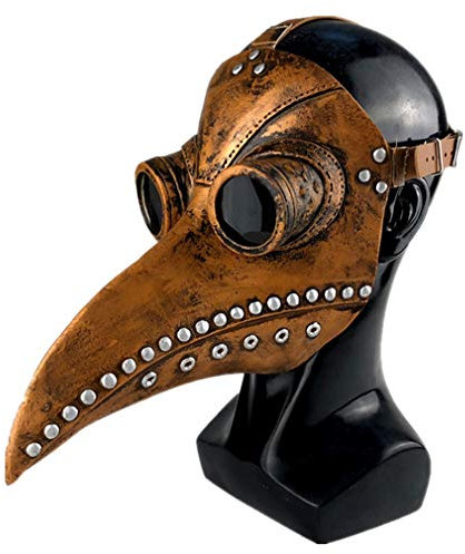 Ulalaza Pest Doktor Maske Latex lange Nase Vogel Schnabel Steampunk Halloween Cosplay Party Requisiten Kostüm