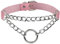 MILAKOO Punk Gothic Choker Damen PU Lederhalsband Frauen O Ring Halskette mit Ketten Halsband Herren pink