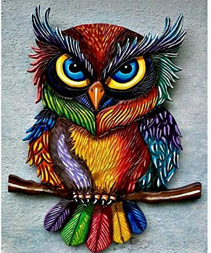 jiuyaomai 1000 Teile Puzzle schwer Buntes Eulen-Holzpuzzle für Erwachsene und für Kinder ab 12 Jahren 50x75cm
