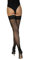 Annes styling - Calze Autoreggenti Da Donna Con Cucitura Posteriore 20 Denari Sensuali Calze Sexy In Pizzo Alte Alla Coscia Con Silicone, Nero TG-5/6