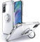 Silverback Coque pour Samsung Galaxy S21 FE 5G, Coque S21 FE 5G avec Support à Anneau Rotatif à 360 Degrés,Coque Mince en TPU Souple Antichoc - Transparente