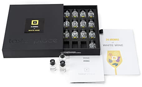 24 White Wine Aroma Set- TASTERPLACE - English – for Sommeliers – for Wine Lovers – Tasting Tool