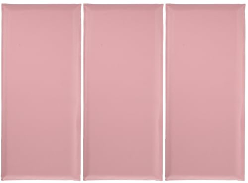 HOMSFOU Protector Pared 3 Piezas Almohadilla De Pared Protectora Autoadhesiva Anticolisión Para Infantil Dormitorio Decoración De Pared 19.68X7.87X1.18 Pulgadas