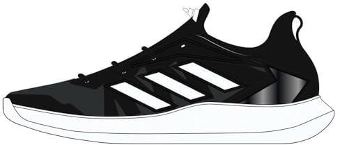adidas Herren Defiant Speed Tennis Shoes, core black/Cloud white/Cloud white, 40 2/3 EU