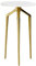 Beistelltisch Marmor weiß mit goldenen Füßen rund ø 30cm dreibeinig Modern Tilpa