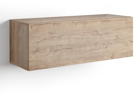 MOBILI FIVER, Hängeschrank Easy 104 mit Hebetüre, Eiche, Made In Italy