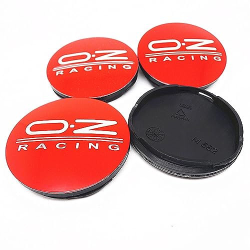 STREHN Auto Radnabenkappen für OZ Racing 55mm M582 Radnabenabdeckung Reifen Felgendeckel Aufkleber Nabenkappen Abzeichen Sticker Zubehör,A