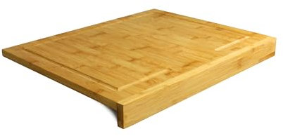 ARA CHOICE Counter Edge Chopping Board Bamboo Secure Wooden Kitchen Cutting Serving Board, Chopping Board Sustainable Natural Wood Cutting Board | Perfect for Vegetables, Fruits, Meats, and Cheeses |