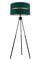 Stehlampe Wohnzimmer Dunkelgrün-Gold Stehleuchte Standleuchte mit Dreibeinstativ Design Modern E27 Fassung Leselampe Max. 60W Wohnzimmerlampe Bettlampe
