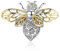 Rimgoris Charm en argent 925 pour femmes Bracelets Collier Insecte Nature Abeille Breloque pendante Cadeau