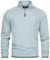 Indicode Herren INNate Sweatshirt mit Stehkragen und Reißverschluss | Herrenpulli für Männer Sky Way, L