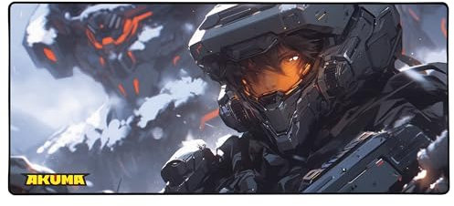 AKUMA - Tapis de Souris Gaming Cyber P01 - Grand Format XXL 900 x 400 mm - Base en Caoutchouc Naturel Antidérapante - Surface Tissu Haute Précision et Vitesse