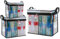 Polminrs Storage Boxes 3-Pack, Plastic Boxes with Lids Storage Foldable for Easy Storage, Transparent Design for Quick Access to Items. Different Sizes of Garden Storage Box Suitable for Storing Books