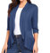 Brosche Groß Cardigan Top Kragen Strass (Navy, XXL)