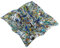Piatto in vetro di Murano multicolore quadrato stile Millefiori Venezia 20 cm