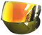 EVURU Helmlinsen-Visier-Ersatz Für HJC i90 Hj33 Motorradhelm Visier PC Visierlinse i90 Modell - Dark Ersatzvisier(Red)