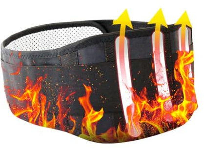 BNOYONERAS Rückenstützgürtel mit 3 Metallstützen,Magnettherapie Gürtel,Wärmender Lendenwirbelstütze Gürtel,Stützgürtel für Lendenwirbelsäule,Turmalin Rückenbandage,Rückenbandage Rückenstützgürtel (L)