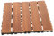 HOMOCONO Interlocking Floor Tiles Outdoor Balcony Tiles for Patio Carbonized Wooden Decking Waterproof Decking Garden Floor Covering 5 Brushed Wood Wax Oil