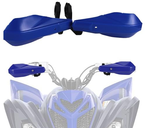 Motorrad Handschutz 22/28 mm Handprotektoren Universal für ATV Quad Blau | Stabiler Handschutz, für Quad,Handprotektoren für Warrior YFM350 TRX250-400EX LTZ400