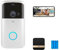 HPHPH Video Doorbell Camera, Tuya Smart Video Doorbell Camera Intercom Outdoor Wireless Door Bell Motion For Residential Security Protection,Smart Home Devices(Bianco)