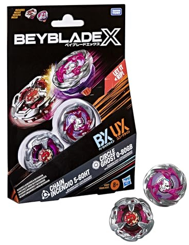 Beyblade X Circle Ghost 0-80GB & Chain Incendio 5-60HT Dual Pack Set