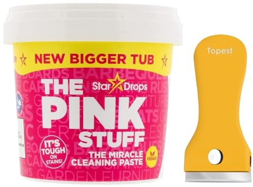 Multipurpose Cleaning Paste + Non Scratch Oven Hob Glass Cleaning Tool - New Bigger Tub 850 G -Non-hazardous Household Cleaner
