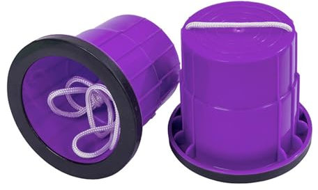 1 Paar Rutschfeste Stelzen Laufbecher Beweglichkeit Stelzen Eimer Stelzen Balance Entwicklung Spielzeug Rutschfeste Stelzen Für Sensorik Trainer für Spiele (Lila)