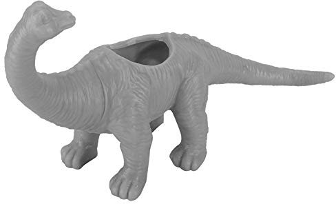 ANKROYU Persönlichkeit Dinosaurier Tierblüte Topfqualität PVC -Material Haltbarer robuster Pflanzentopf für Hausgarten Balkon Pflanzende ation grau hellblau Rose Rot Orange Rosa Gelb gelb (Grau)