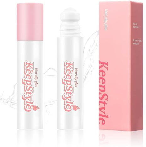 Gubuyi 10g*2 Adhesivo Cutáneo, Pegamento para Tela, Pegamento para ropa, Pegamento Sock Stop, Diseño de cojinetes de bolas, Fijación antideslizante con Medias de Compresión, Pantis, Ligas, Faldas