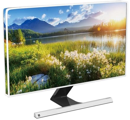 Baocicco Sunlight Scenery Monitor Dust Covers 22,23,24,25Inch Spring Summer Outdoor View Mountains Grassland Lake Nature Landscape Water Proof Computer Covers for Desktop PC Protector for LCD/LED/HD