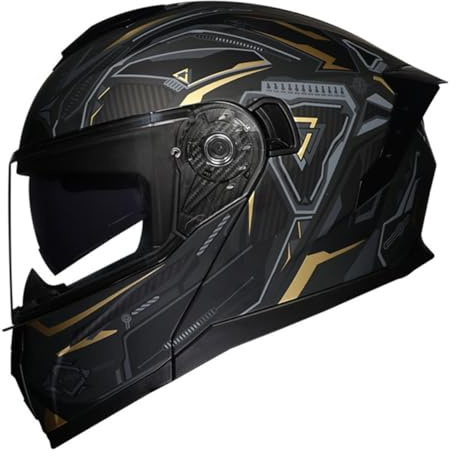Integrierter Klapphelm Modularer Motorradhelm Mit Doppelvisier Motorrad Helm Rollerhelm Sturzhelm Rennhelme Für Damen Und Herren DOTECE Zertifiziert Vollvisierhelm