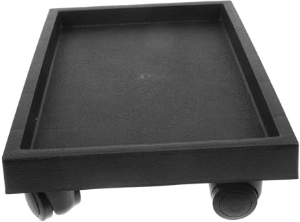 iplusmile Support de Pots de Fleurs Rectangulaire Verre avec roulettes Plateau Récupérateur Eau Mobilité Facile pour Intérieur et Extérieur Support de Jardinière Robuste et Pratique